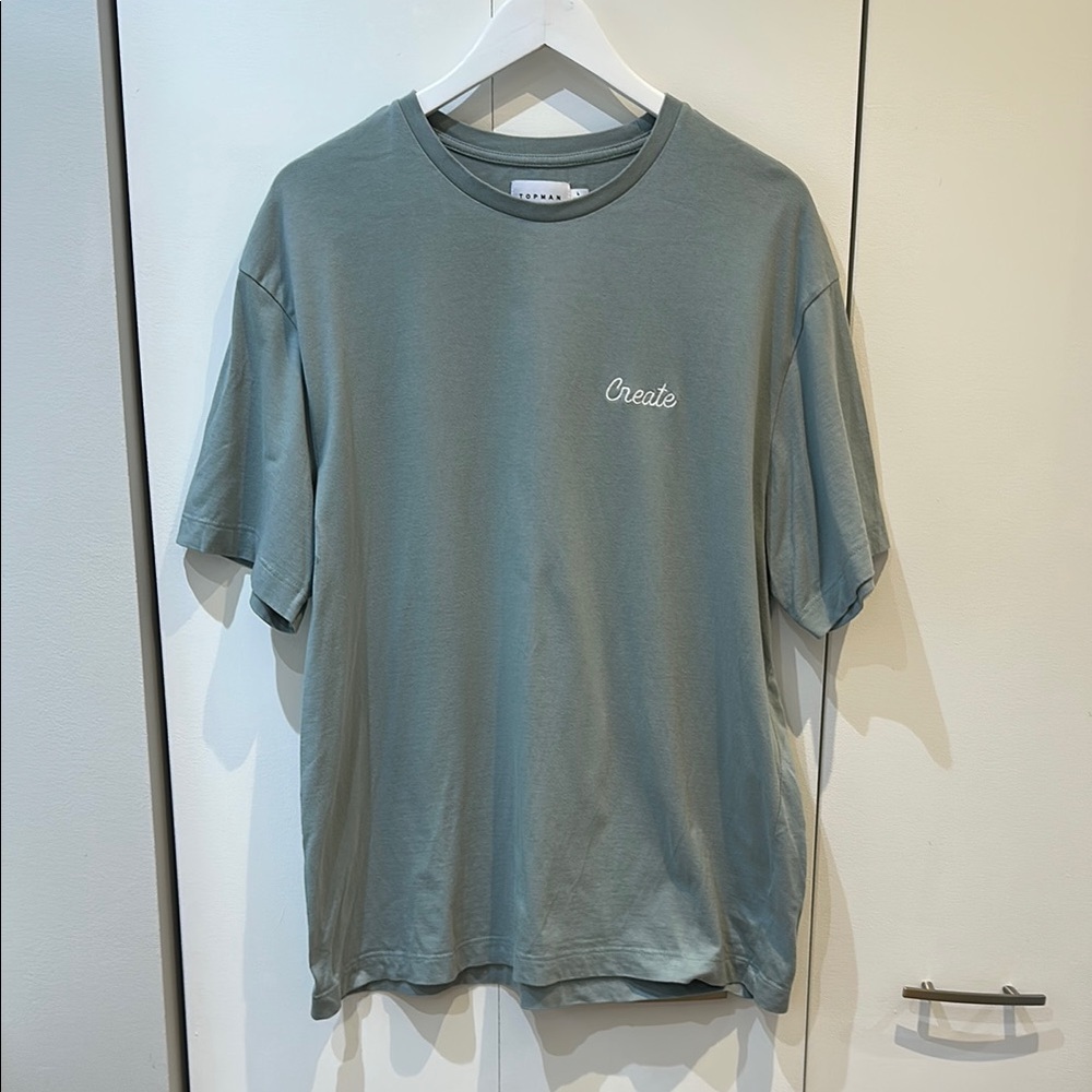 Topman Sage Green Short Sleeve Tee